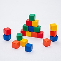Набор цветных кубиков, 20 штук 4 × 4 см