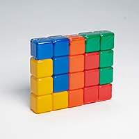 Набор цветных кубиков, 20 штук 4 × 4 см