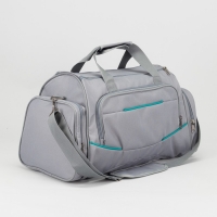 Сумка дорожная 857 Фаворит 55*27*30, 1 отдел на молнии, 3 н/кармана, черный/салатовый