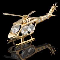 Сувенир «Вертолет», 10х5х4 см, с кристаллами Сваровски