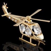 Сувенир «Вертолет», 10х5х4 см, с кристаллами Сваровски