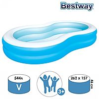 Бассейн надувной Большая лагуна 262х157х46см 54117 Bestway