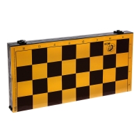 Шашки пластиковые с шахматной доской 30х30см