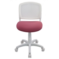 Кресло детское Бюрократ CH-W296NX/26-31, спинка сетка, белый/розовый