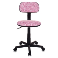 Кресло детское Бюрократ CH-201NX/HEARTS-PK, розовый, рисунок "Сердца"