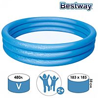 Бассейн Сияние 183х33см от 2 лет цвета микс 51027 Bestway