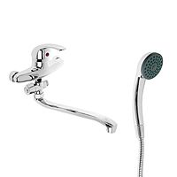 Cмеситель для ванны Accoona A7043, однорычажный, силумин, хром