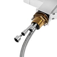 Смеситель для кухни Accoona A4491, с гигиеническим душем, латунь, хром