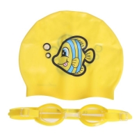 Набор для плавания, 2 предмета: шапочка, очки, от 7 лет, цвет МИКС Bestway