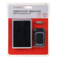 Беспроводной дверной звонок LuazON LZDV-12-1 , от 220 В, чёрный