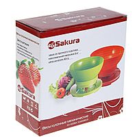 Весы кухонные Sakura SA-6008A, механические, до 3 кг, оранжевые