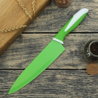 Нож с антиналипающим покрытием "Симпл" лезвие 20 см, цвета МИКС