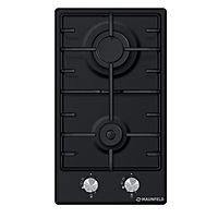 Варочная поверхность Maunfeld EGHE.32.3EB/G, газовая, 2 конфорки, чёрная