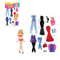 Игра магнитная "Одень куклу: топ-модель"