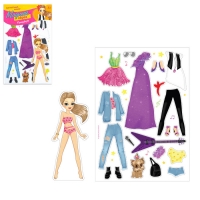 Игра магнитная "Одень куклу: супер-звезда"