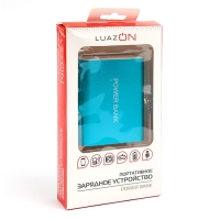 Внешний аккумулятор LuazON, Power bank 1 USB, индикатор зарядки , 10400 мАч, микс