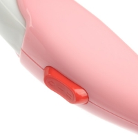 Фен для волос LuazON LF-11, 1400 Вт, 2 скорости, складная ручка, бело-розовый