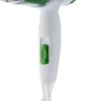 Фен для волос LuazON LF-20, 1000 Вт, 2 скорости, 3 темп. режима, склад. ручка, бело-зелёный