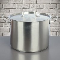 Кастрюля 13 л "Общепит", d=28 см, h=21 см, металлическая крышка, ТРС