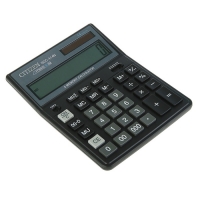 Калькулятор настольный 14-разрядный SDC-414N, 158*204*31мм, двойное питание, черный