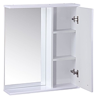 Зеркало-шкаф "Квадро", 60 х 15,4 х 70 см, белый глянец