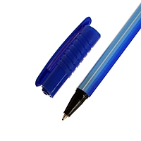 Ручка шариковая "Полоски" МИКС стержень синий