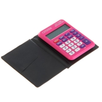Калькулятор карманный 8-разрядный LC-110NPKCFS, 58*87*12мм, питание от батарейки, розовый