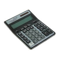 Калькулятор настольный 16-разрядный SDC-760N, 158*204*31мм, двойное питание, черный