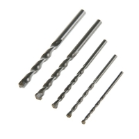 Набор сверл по бетону TUNDRA, цилиндрический хвостовик, 4-5-6-8-10 мм, 5 шт.