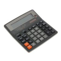 Калькулятор настольный 16-разрядный SDC-660II, 156*159*31мм, двойное питание, черный
