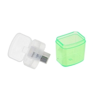 Точилка пластиковая "Офис", с контейнером, МИКС