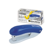 Степлер BRAUBERG Einkommen №10 на 12л, пластиковый корпус, антистеплер, синий 222530