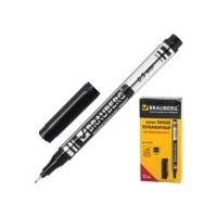 Маркер перманентный 0.5 мм BRAUBERG Jet чёрный