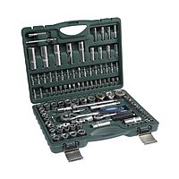 Набор инструментов в кейсе TUNDRA, автомобильный, CrV, 1/2" и 1/4", 108 предметов