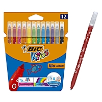 Фломастеры 12 цветов BIC Kids Kid couleur, микс