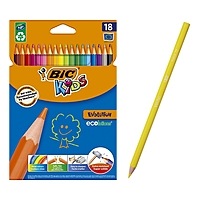 Карандаши 18 цветов BIC Kids Evolution ECOlutions, пластиковые