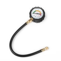 Манометр механический TORSO, TG-0359, винтовое соединение, резиновый шланг 18 см