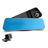 Видеорегистратор-зеркало автомобильный, две камеры, 4" TFT, 1080P,