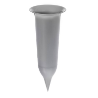 Горшок 0,65л, цвет серебро