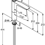 Смеситель для раковины KLUDI BALANCE 522960575 хром
