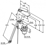Смеситель для раковины KLUDI BALANCE 520239175 белый/хром