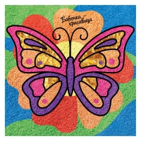 Фреска с блестками и фольгой "Бабочка" + 9 цветов песка по 4 гр, блестки 2 гр
