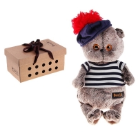 Мягкая игрушка "Басик в тельняжке и берете"