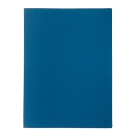 Папка с 10 прозрачными вкладышами A4 500 мкм, Calligrata, песок, синяя