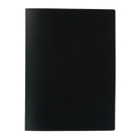 Папка с 20 прозрачными вкладышами А4, 500 мкм, Calligrata, песок, чёрная