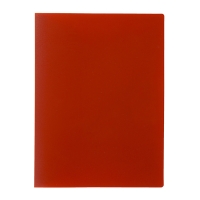 Папка с 30 прозрачными вкладышами А4, 500 мкм, Calligrata, песок, красная
