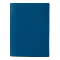 Папка с 20 прозрачными вкладышами А4, 500 мкм, Calligrata, песок, синяя