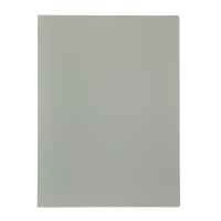 Папка с 10 прозрачными вкладышами A4 500 мкм, Calligrata, песок, серая