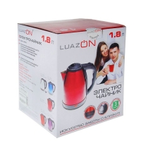 Электрочайник "LuazON" LSK-1801, 1500W, 1,8л, металл