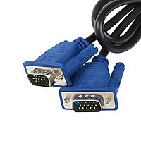 Кабель видео Luazon, VGA (m) - VGA (m), 1 м, чёрный